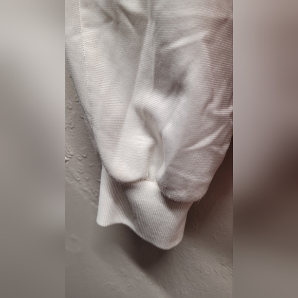 Mens vintage Large Adidas zipper sweater polyester long sleeve classic red white - Picture 6 of 9